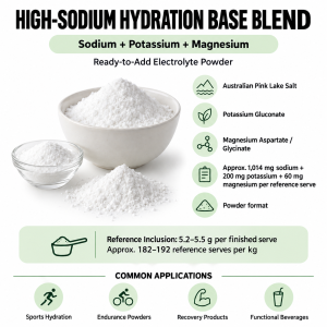 HIGH-SODIUM HYDRATION BASE BLEND – SODIUM + POTASSIUM + MAGNESIUM